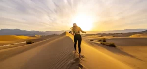 Trekking in the Sahara Desert